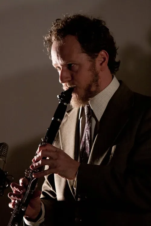 Reuben Derrick playing clarinet